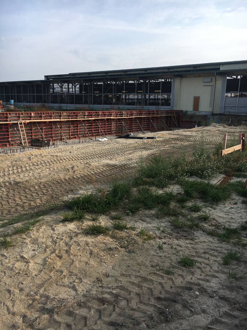 Betonbau an einer Agraranlage